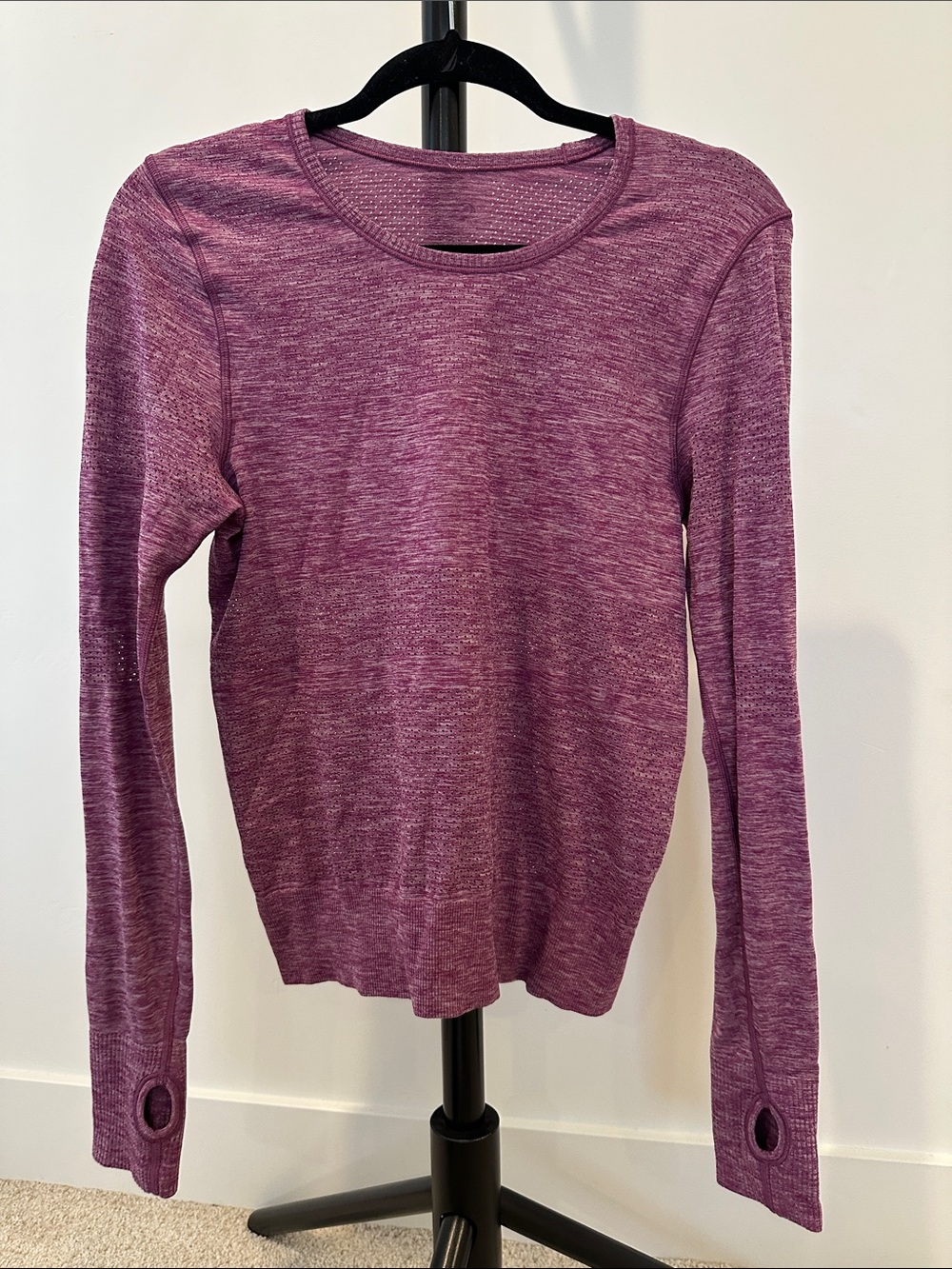 lululemon athletica Plum Heather Long Sleeve Crew